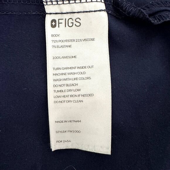 Figs Catarina Scrub Top XL Navy Blue | One Pocket Technical Collection - Picture 4 of 5